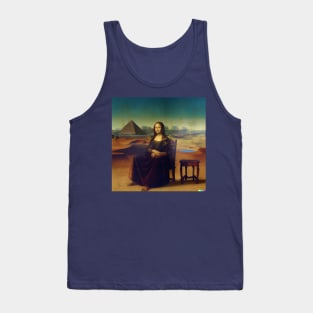 Mona Lisa Full Size Painting Tank Top